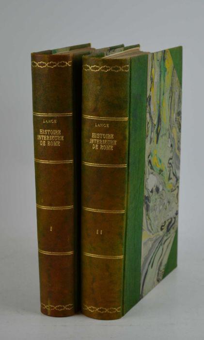 Histoire intérieure de Rome jusqu'à la bataille d'Actum tirée des toemische Alterthümer de L. Lange par A. Berthelot et Didier - copertina