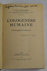 L' Ologenèse humaine (Ologénisme)