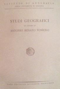 Studi Geografici In Onore Di Antonio Renato Toniolo - copertina