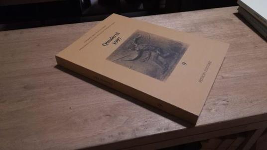 Quaderni del dipartimento di filologia linguistica e tradizione classica 9 - copertina