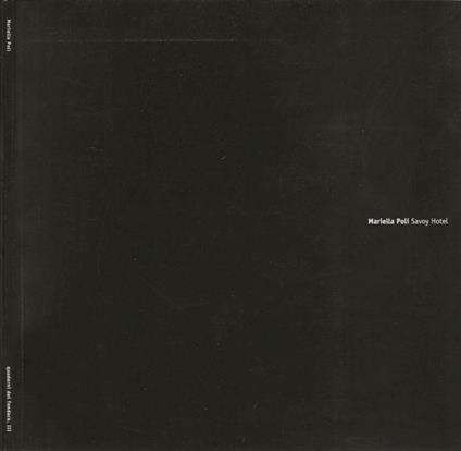 Savoy Hotel - Mariella Poli - copertina