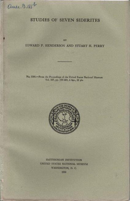 Studies of seven siderites - copertina