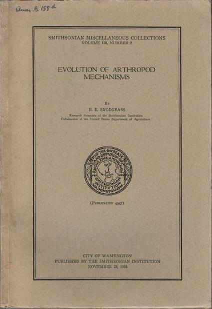 Evolution of arthropod mechanisms - copertina