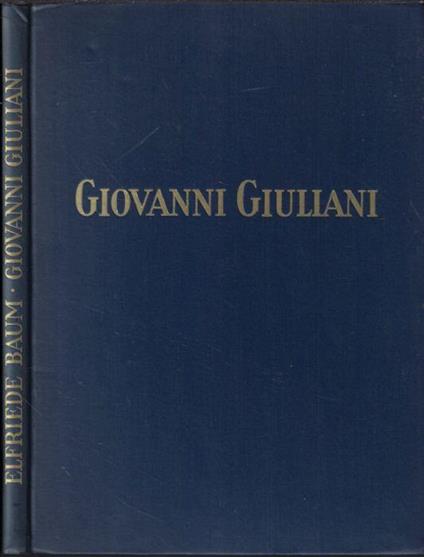 Giovanni Giuliani - copertina
