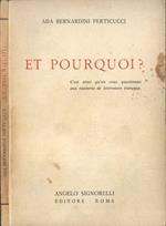 Et pourquoi?