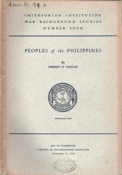 Peoples of the Philippines - copertina