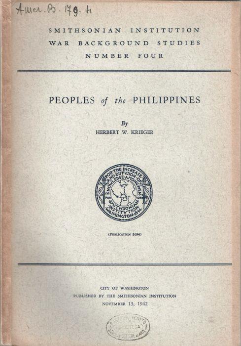 Peoples of the Philippines - copertina