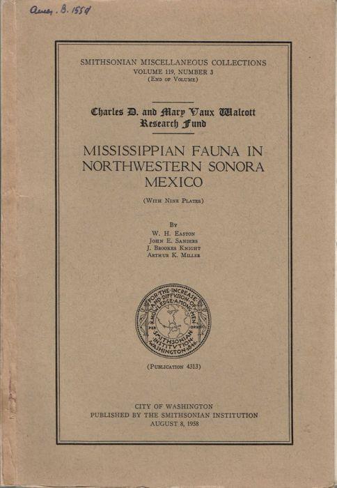Mississippian fauna in Northwestern Sonora Mexico - copertina