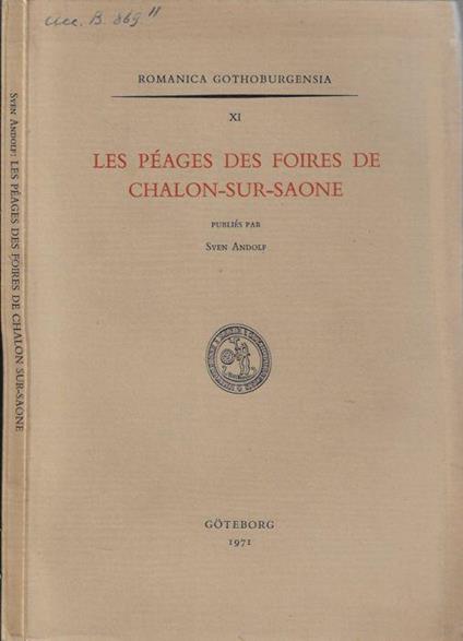 Les péages des foires de chalon-sur-saone - copertina