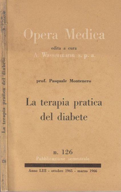 La terapia pratica del diabete - copertina