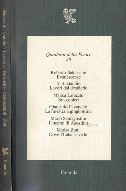Quaderni della Fenice. N. 36 - copertina