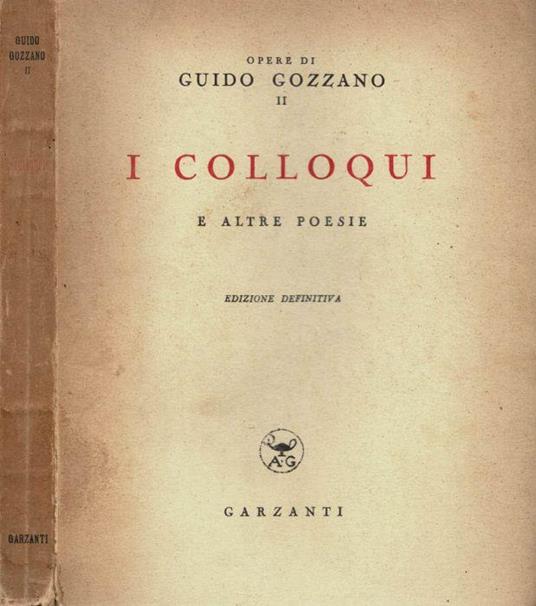I Colloqui, e altre poesie - Guido Gozzano - copertina