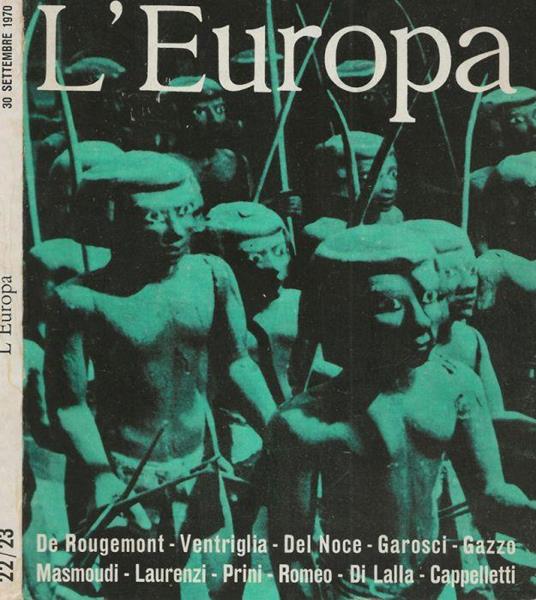 L’Europa n.22-23 1970 - Angelo Magliano - copertina