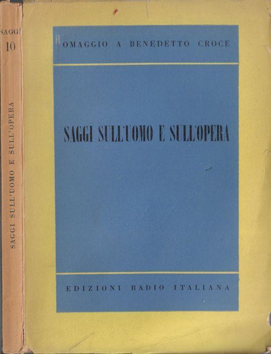 Saggi sull'uomo e sull'opera - copertina