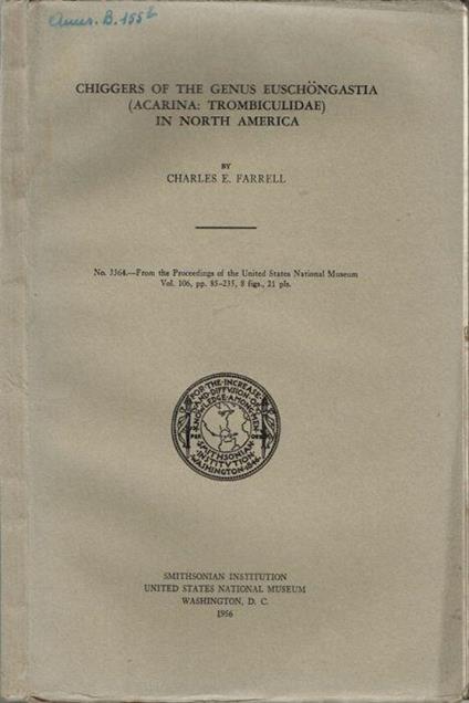 Chiggers of the genus euschongastia (Acarina: Trombiculidae) in North America - copertina