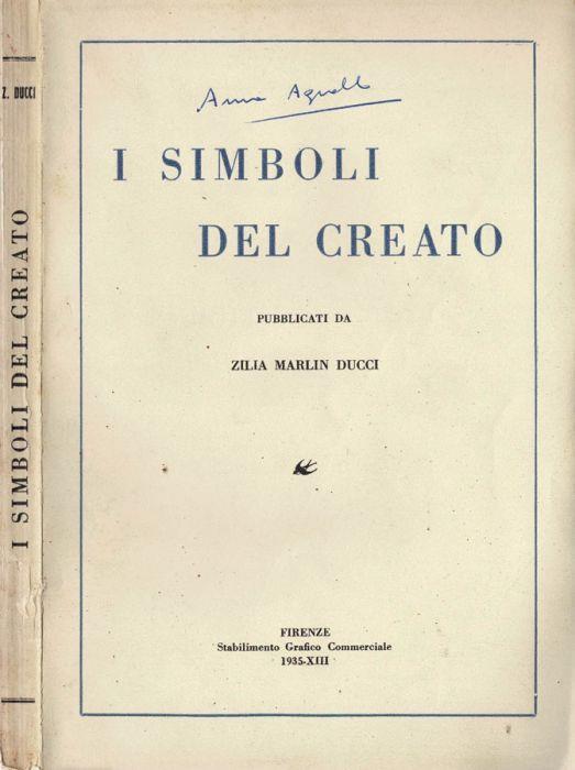 I simboli del Creato - Zilia Marlin Ducci - copertina
