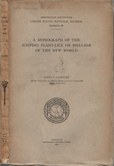 A monograph of the jumping plant-lice or psyllidae of the new world - copertina