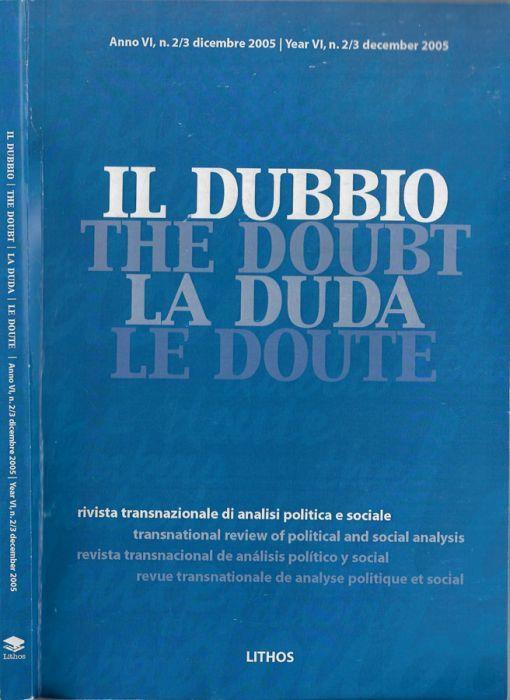 Il dubbio anno 2005 N. 2-3 - copertina