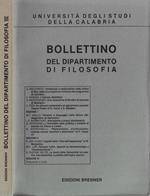 Università degli studi della Calabria Bollettino del dipartimento di filosofia anno 1980-81 N. 3