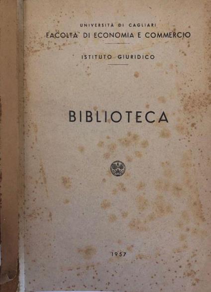 Biblioteca - copertina