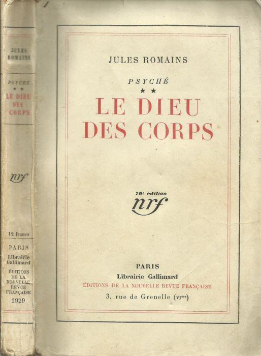 Le dieu des corps - Jules Romains - copertina