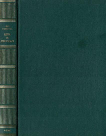 Roma in confidenza - Jean D'Hospital - copertina