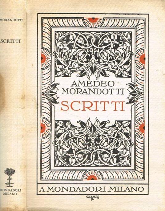 Scritti - Amedeo Morandotti - copertina