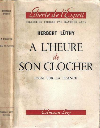 A heure de son clocher - Herbert Luthy - copertina