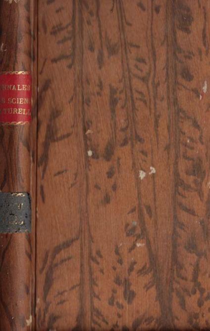 Annales des sciences naturelles botanique X série tome V 1923 - copertina