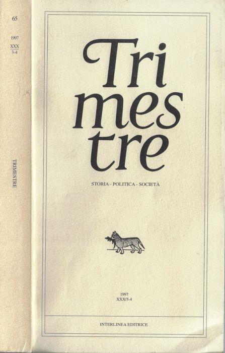 Trimestre anno 1997 N. 3/4 - copertina