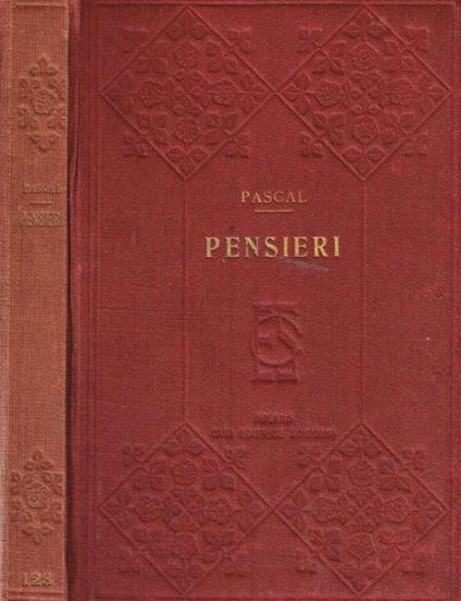 Pensieri - Blaise Pascal - copertina