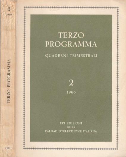 Terzo programma vol 2 anno 1966 - copertina