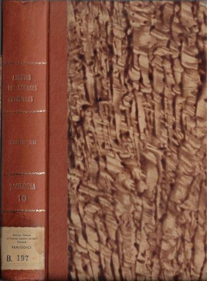 Annales des sciences naturelles zoologie et biologie animale 12 ° série tome X 1968 - Pierre P. Grassé - copertina