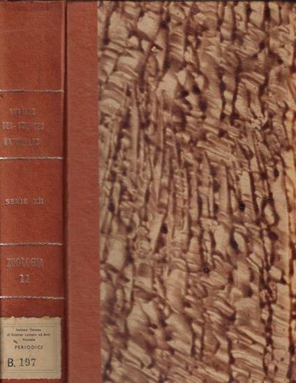 Annales des sciences naturelles zoologie et biologie animale 12° série tome XI 1969 - Pierre P. Grassé - copertina
