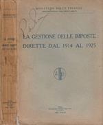La gestione delle imposte dirette dal 1914 al 1925