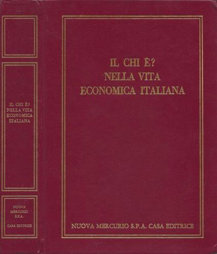 Il chi è? Nella vita economica italiana - copertina