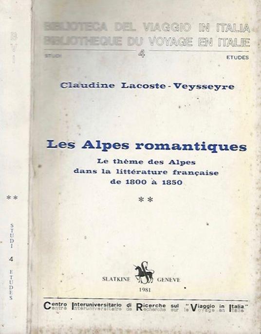 Les Alpes romantiques - copertina
