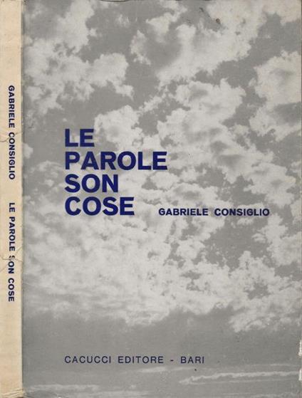 Le parole son cose - copertina