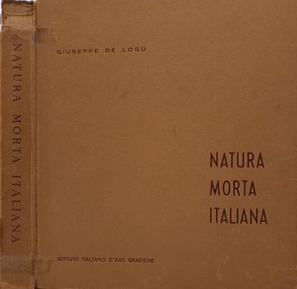 Natura morta italiana - Giuseppe De Logu - copertina