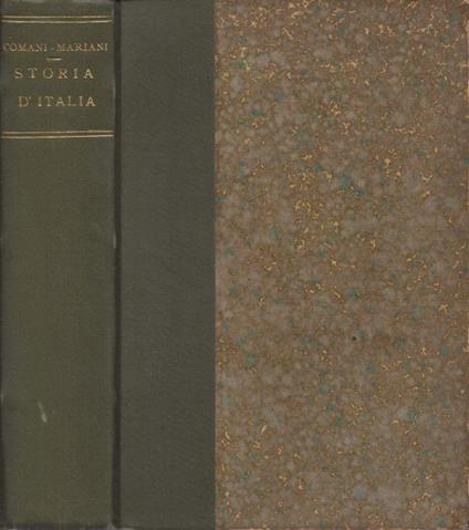 Compendio di storia con speciale riguardo ai costumi, alla coltura ed alle condizioni civili. Vol. I - Giuditta Comani Mariani - copertina