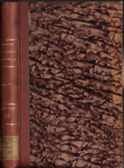 Annales des sciences naturelles zoologie et biologie animale XI série tome VII-VIII 1945-1946 - Pierre P. Grassé - copertina