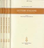 Lettere italiane anno LXI 2009 N. 1, 2, 3, 4