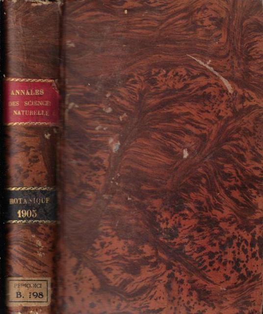 Annales des sciences naturelles botanique IX série tome I-II 1905 - copertina