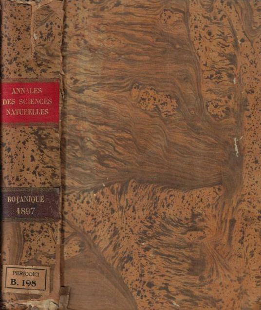 Annales des sciences naturelles botanique VIII série tome III-IV 1897 - copertina