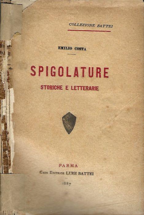 Spigolature - Emilio Costa - copertina