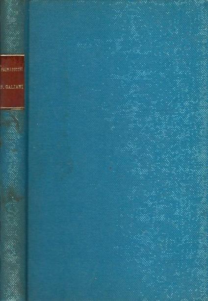 F.Galliani e il suo secolo - Roberto Palmarocchi - copertina