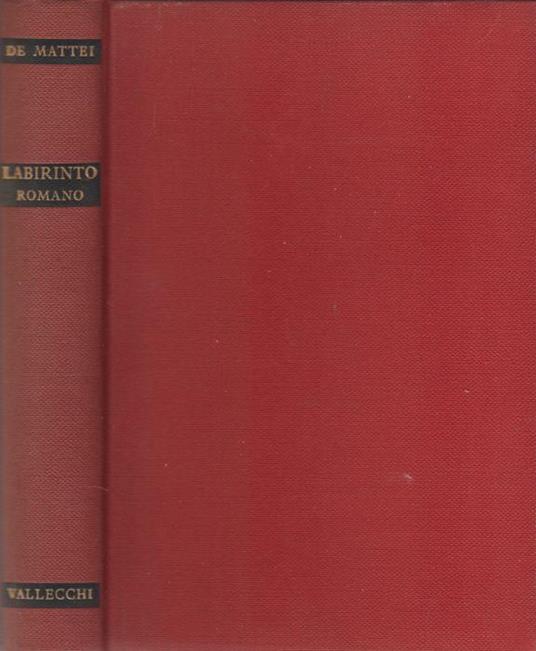 Labirinto Romano - Rodolfo De Mattei - copertina