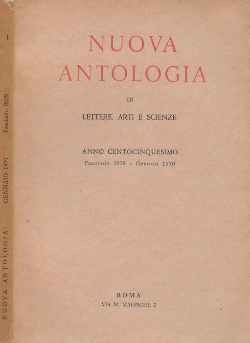 Nuova antologia di lettere, arti e scienze Anno 105°, fasc.2029-1970 - copertina