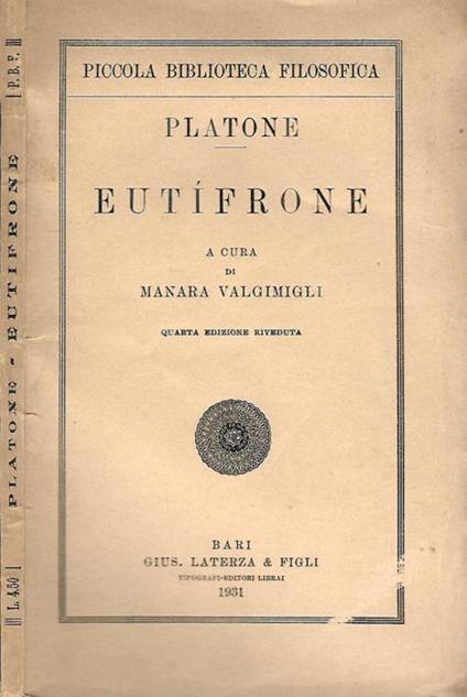 Eutrifone - Platone - copertina