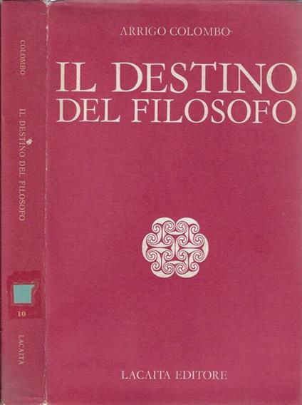 Il destino del filosofo - Arrigo Colombo - copertina